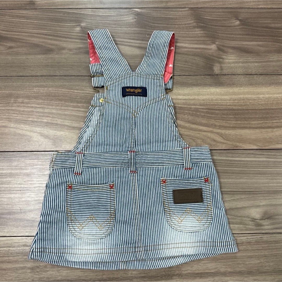 Wrangler(ラングラー)のwranglerデニム ジャンパースカート 90 オーバーオール キッズ/ベビー/マタニティのキッズ服女の子用(90cm~)(ワンピース)の商品写真