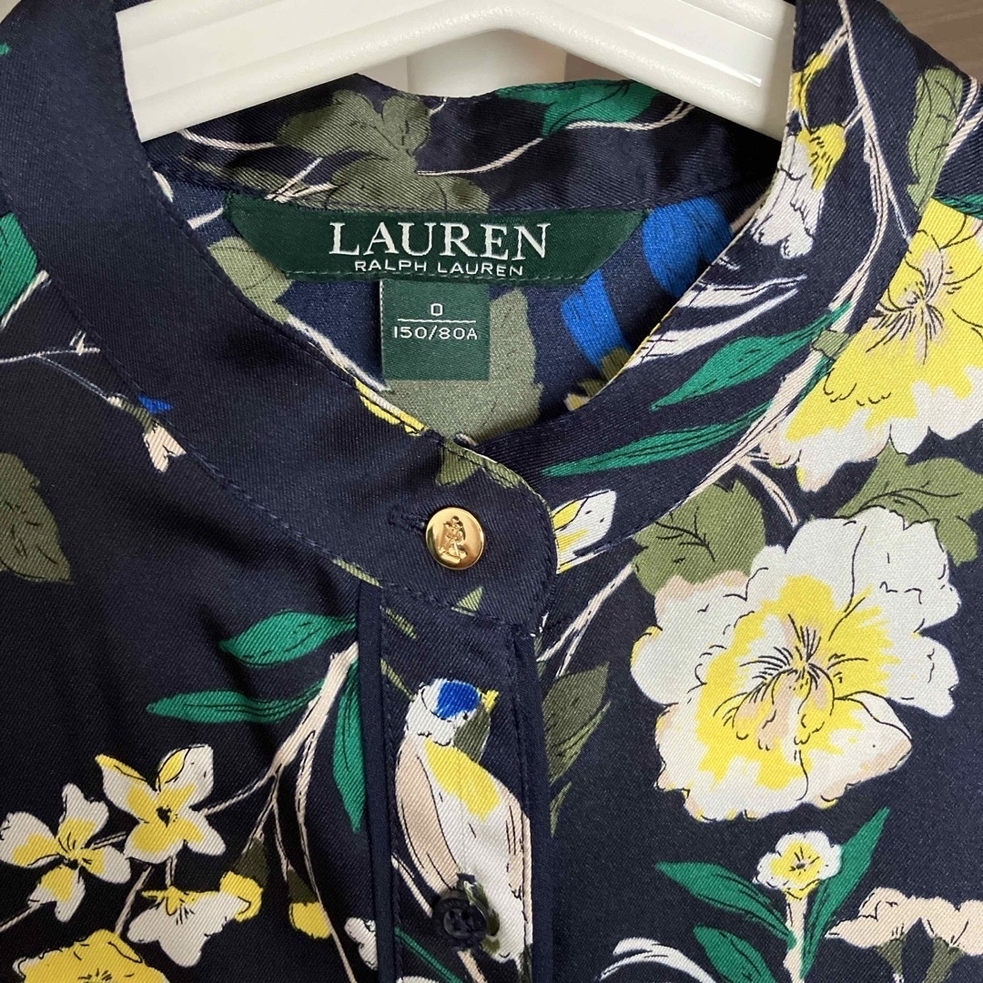 Ralph Lauren(ラルフローレン)のLAUREN ネイビーサテンワンピース レディースのワンピース(ロングワンピース/マキシワンピース)の商品写真