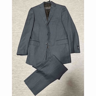 定価6万円　ストライプ スーツ ビジネス グレー　ピンク(セットアップ)