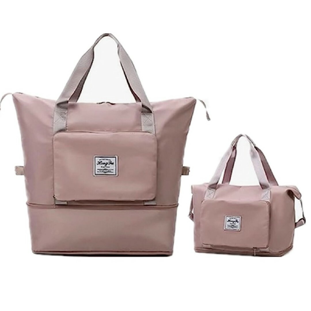 ボストンバッグ　マザーズバッグ キャリーオンバッグ 旅行 大容量 ピンク レディースのバッグ(ボストンバッグ)の商品写真