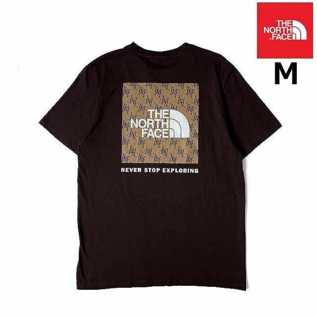 THE NORTH FACE(ザノースフェイス)のノースフェイス 半袖 Tシャツ US限定 ボックスロゴ(M)茶 180902 メンズのトップス(Tシャツ/カットソー(半袖/袖なし))の商品写真