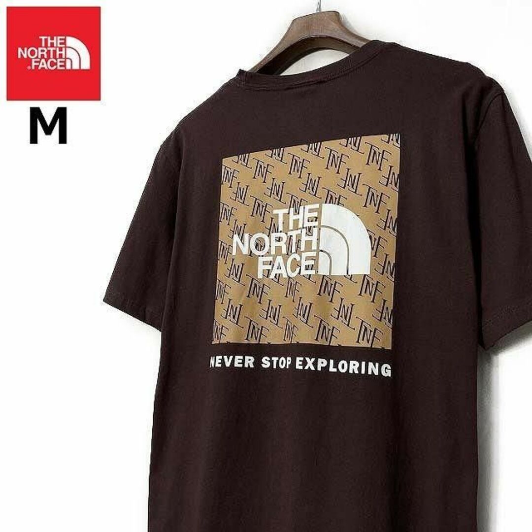 THE NORTH FACE(ザノースフェイス)のノースフェイス 半袖 Tシャツ US限定 ボックスロゴ(M)茶 180902 メンズのトップス(Tシャツ/カットソー(半袖/袖なし))の商品写真