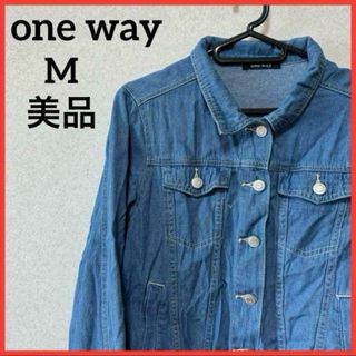 【希少】one way デニムジャケット Gジャン ブルゾン アウター 上着 青