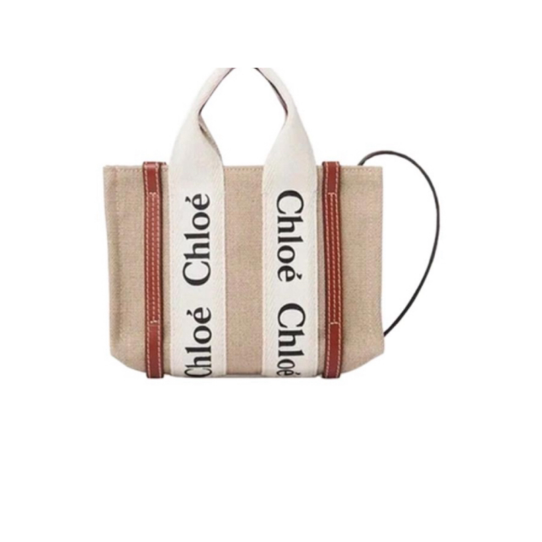 Chloe(クロエ)のクロエ トートミニバッグ ショルダーミニ ブラウン WOODY  レディースのバッグ(トートバッグ)の商品写真