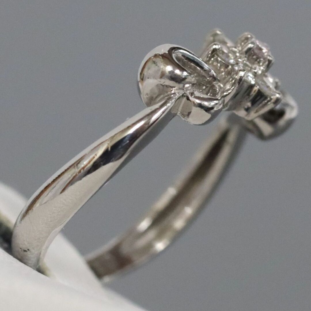 Pt900ダイヤモンドリング D0.14 3.7g #10 レディースのアクセサリー(リング(指輪))の商品写真