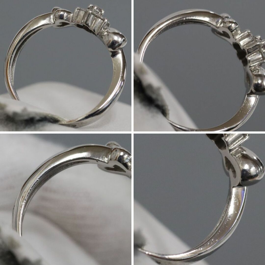 Pt900ダイヤモンドリング D0.14 3.7g #10 レディースのアクセサリー(リング(指輪))の商品写真