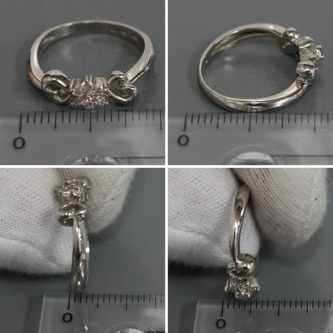 Pt900ダイヤモンドリング D0.14 3.7g #10 レディースのアクセサリー(リング(指輪))の商品写真