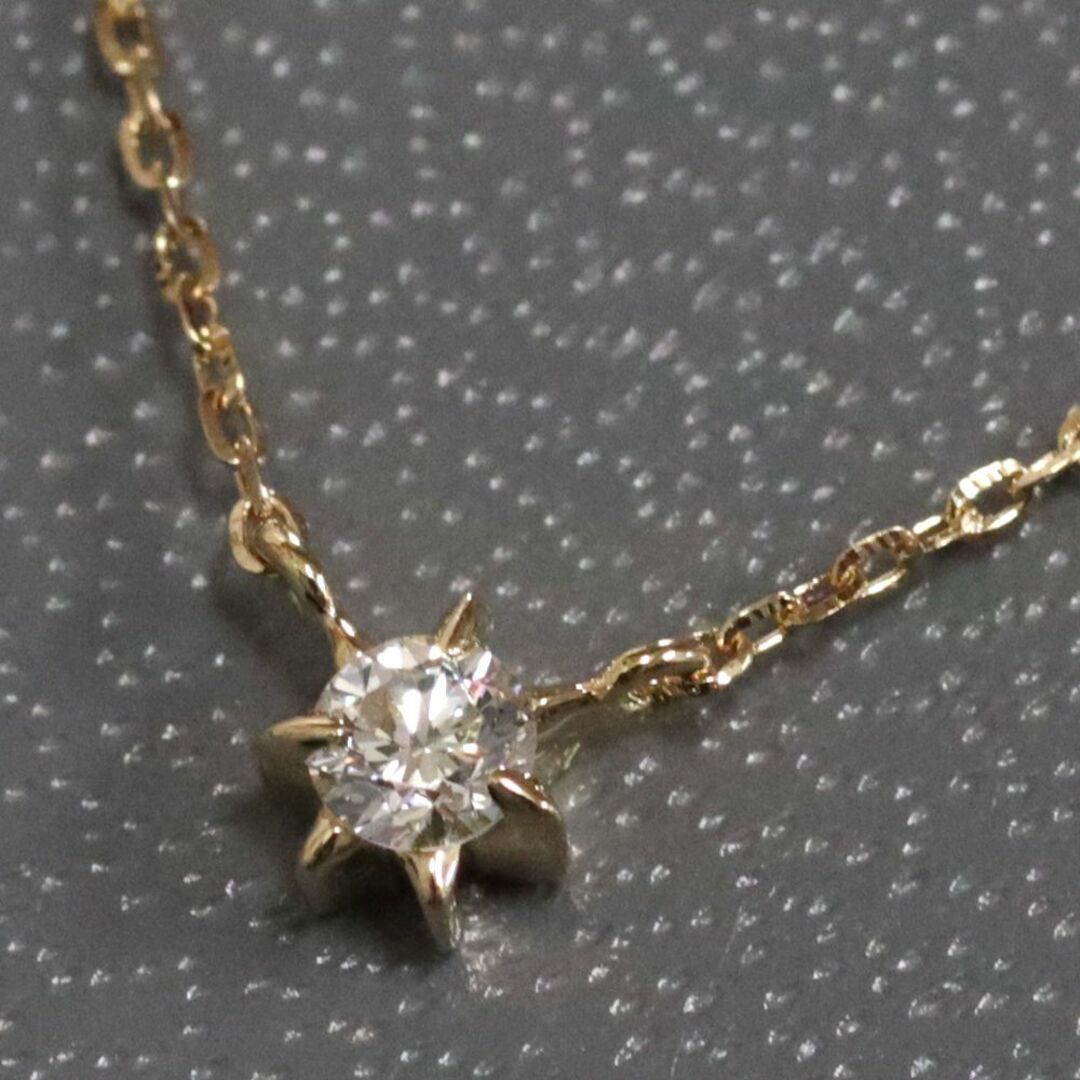 STAR JEWELRY(スタージュエリー)のスタージュエリー K18ダイヤモンドネックレス D0.05 0.9g レディースのアクセサリー(ネックレス)の商品写真