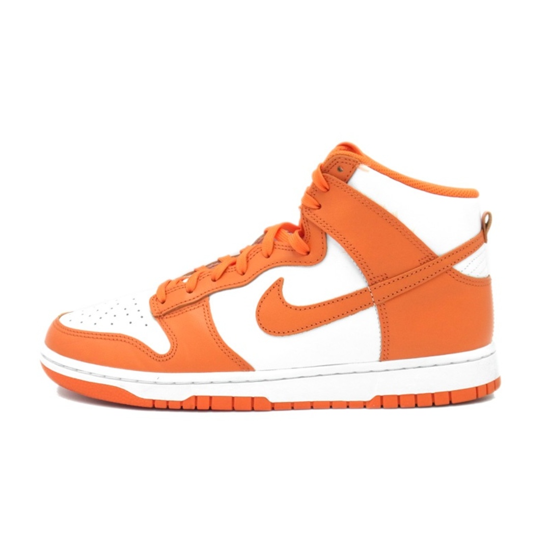 NIKE(ナイキ)のナイキ NIKE ■ 【 DUNK HIGH ORANGE BLAZE SYRACUSE DD1399 101 】 ダンク ハイ オレンジ ブレイズ シラキュース ハイカット スニーカー n5143 メンズの靴/シューズ(スニーカー)の商品写真