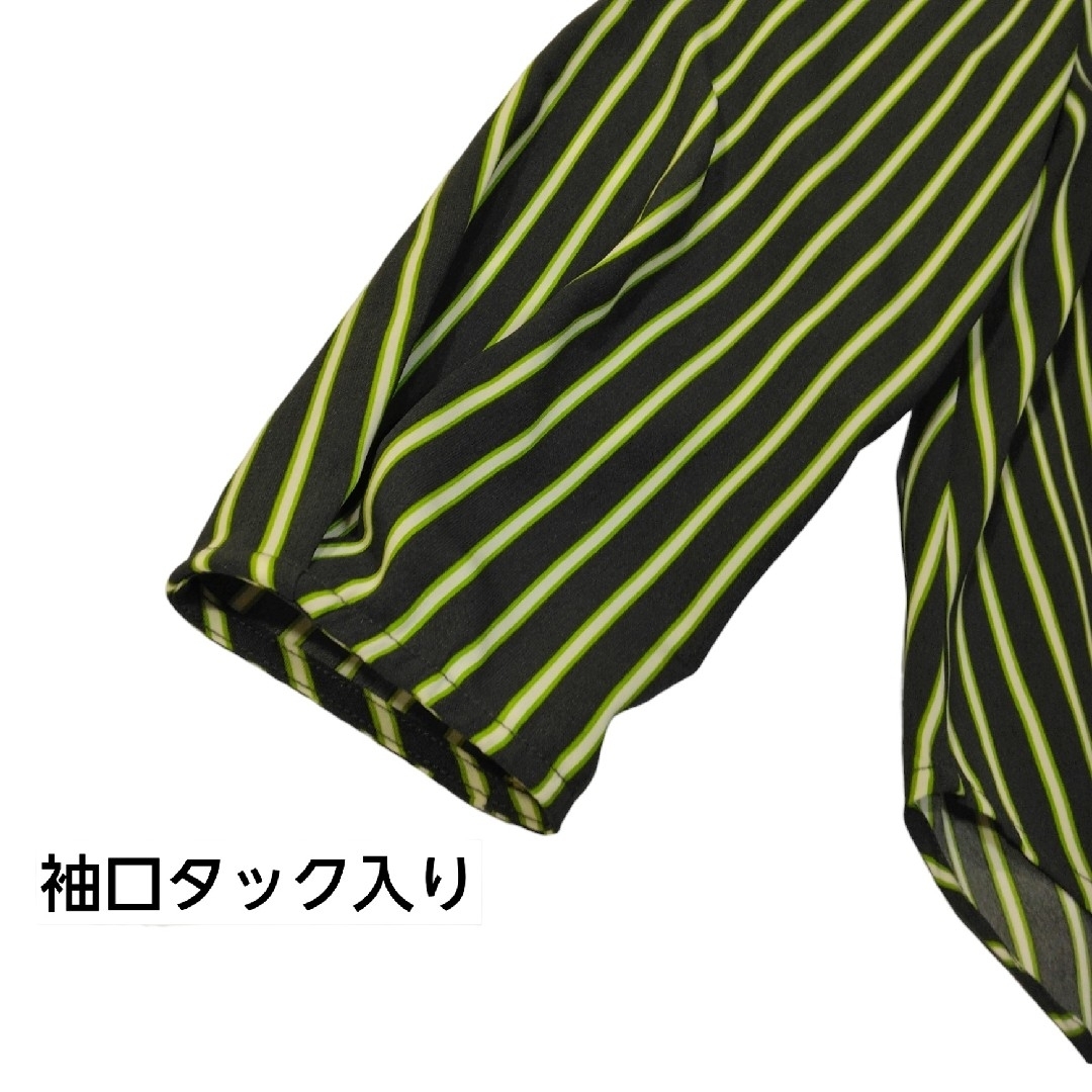 JUNKO SHIMADA(ジュンコシマダ)の新品 ✿ ジュンコシマダ バックレースアップ ストライプ トップス L 黒 緑 レディースのトップス(カットソー(長袖/七分))の商品写真