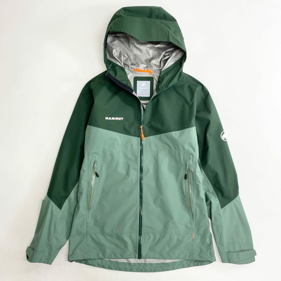 Mammut(マムート)の50c23 MAMMUT マムート CONVEY TOUR HS HOODED JACKET ハードシェル  L グリーン GORE-TEX 2.5 ゴアテックス アウトドア メンズのジャケット/アウター(マウンテンパーカー)の商品写真