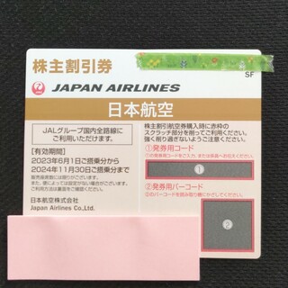 ジャル(ニホンコウクウ)(JAL(日本航空))のJAL株主優待券 1枚(航空券)