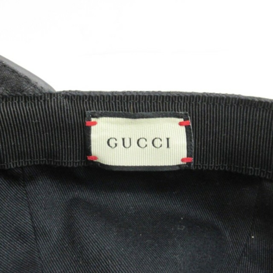 Gucci(グッチ)のグッチ GGキャンバス ベースボールキャップ ブラック M 58 ■ECS メンズの帽子(キャップ)の商品写真