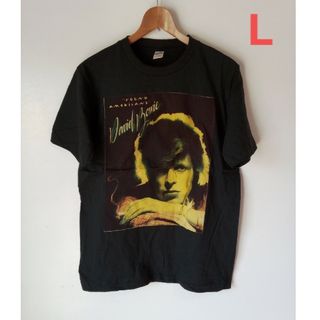 ヤング・アメリカンズ デヴィッド・ボウイ ジャケ バンドTシャツ(Ｌ)A11(Tシャツ/カットソー(半袖/袖なし))
