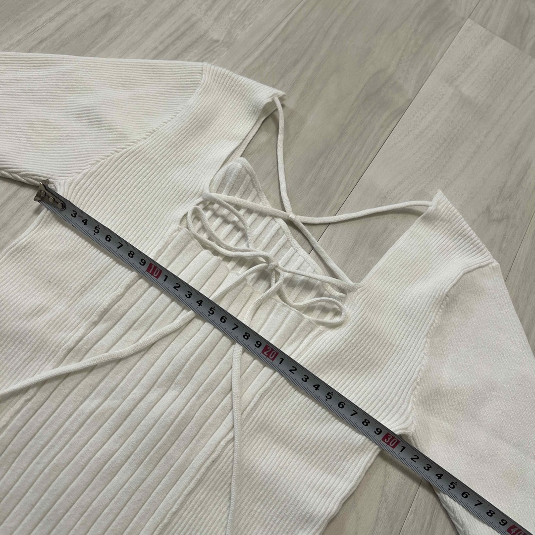 MURUA(ムルーア)のカットアウト　編み上げ　アシメトリー　Y2K ニット レディースのトップス(ニット/セーター)の商品写真