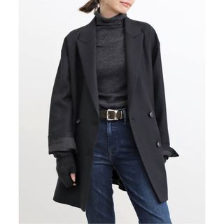 アパルトモンドゥーズィエムクラス(L'Appartement DEUXIEME CLASSE)の【Col Pierrot】 Reggiani Oversize W Jacket(テーラードジャケット)