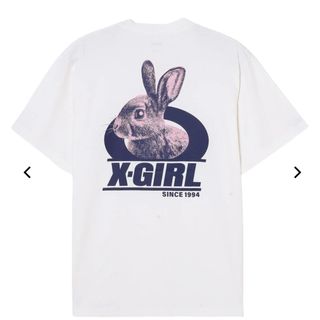 X-girl TWO TONE RABBIT S/S TEE  エックスガール