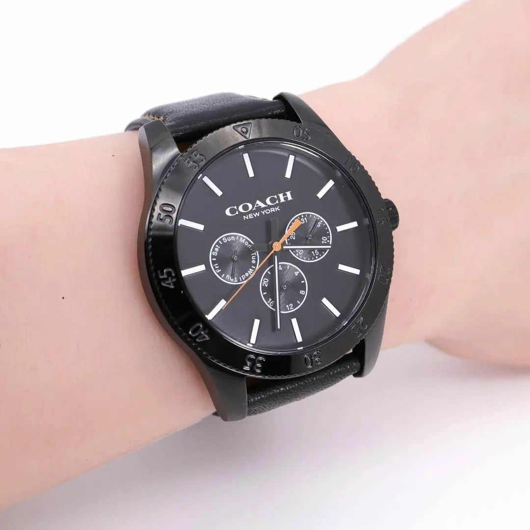 COACH(コーチ)の《人気》COACH 腕時計 ブラック クロノグラフ ケイシー i メンズの時計(腕時計(アナログ))の商品写真