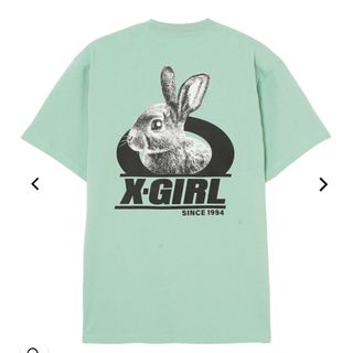 エックスガール(X-girl)のX-girl TWO TONE RABBIT S/S TEE  エックスガール(Tシャツ(半袖/袖なし))