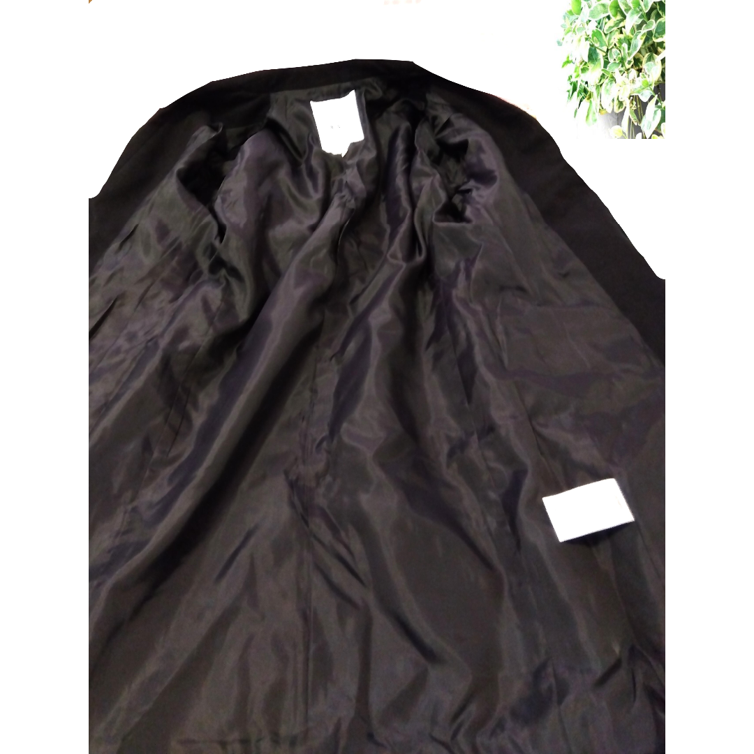チェスターコート 未使用に近い美品 メンズ ブラック Mサイズ 着丈88cm メンズのジャケット/アウター(チェスターコート)の商品写真