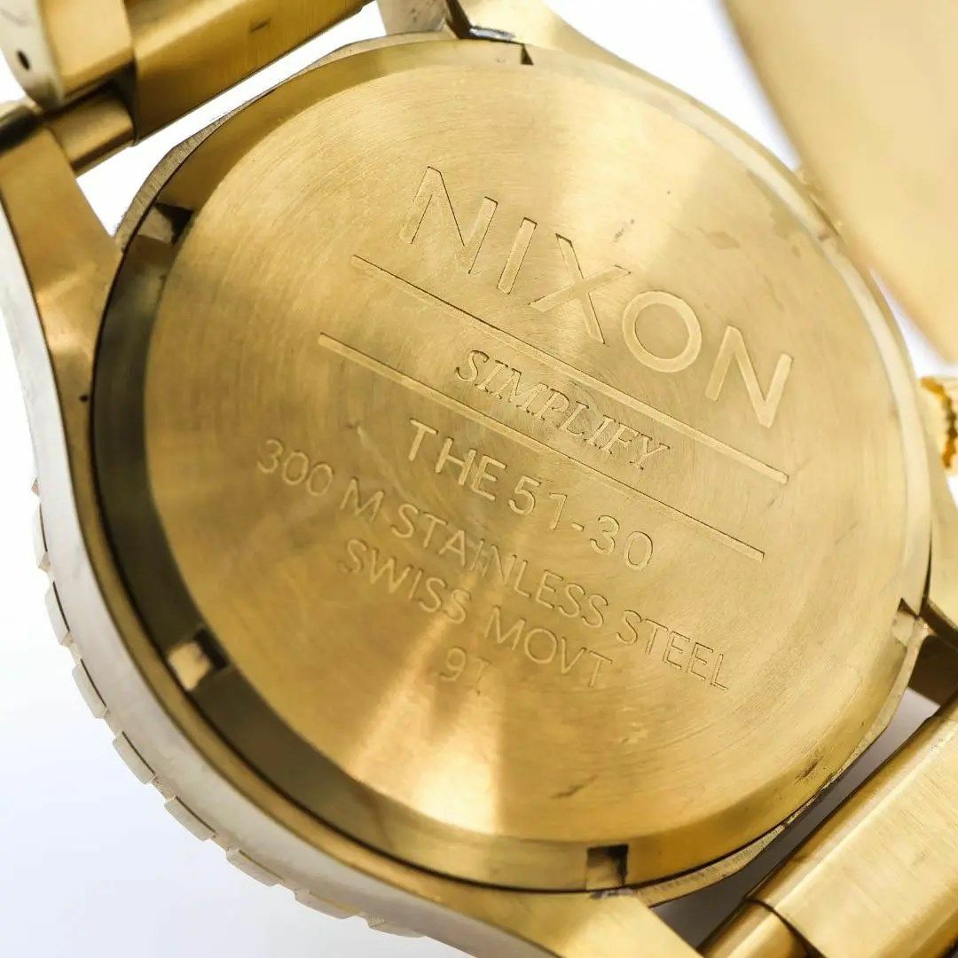 NIXON(ニクソン)の《美品》 NIXON SIMPLIFY 腕時計 ゴールド ビッグフェイス h メンズの時計(腕時計(アナログ))の商品写真