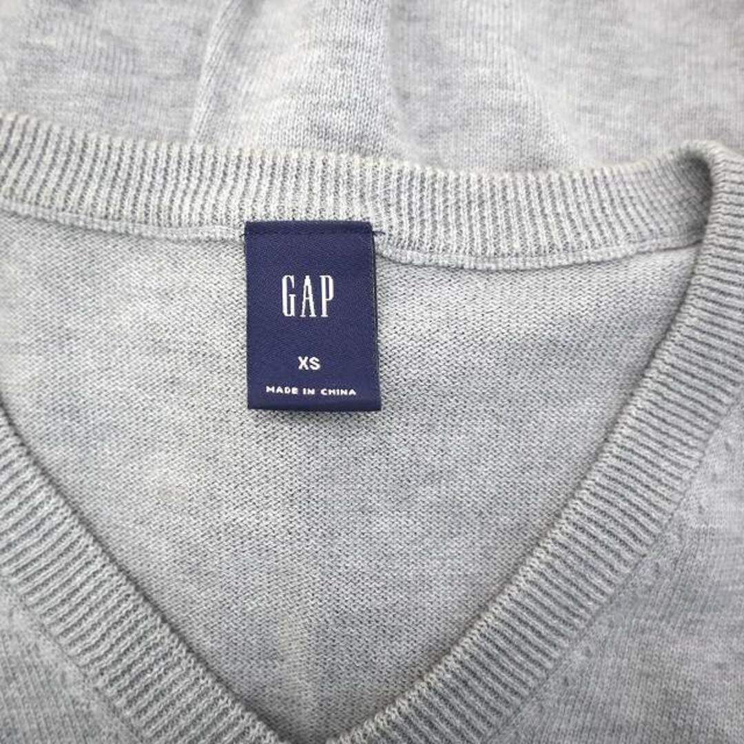 GAP(ギャップ)のギャップ GAP コットン ニット Vネック セーター XS グレー メンズのトップス(ニット/セーター)の商品写真