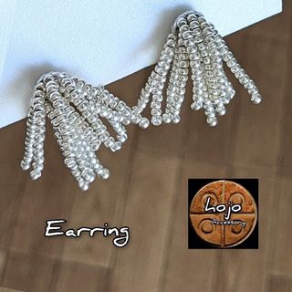 枝垂れ花火   シルバー Earring