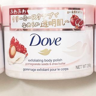 ダヴ(Dove（Unilever）)の※値下不可※ ダヴ　クリーミースクラブ ザクロ&シアバター　298g  1個(ボディスクラブ)