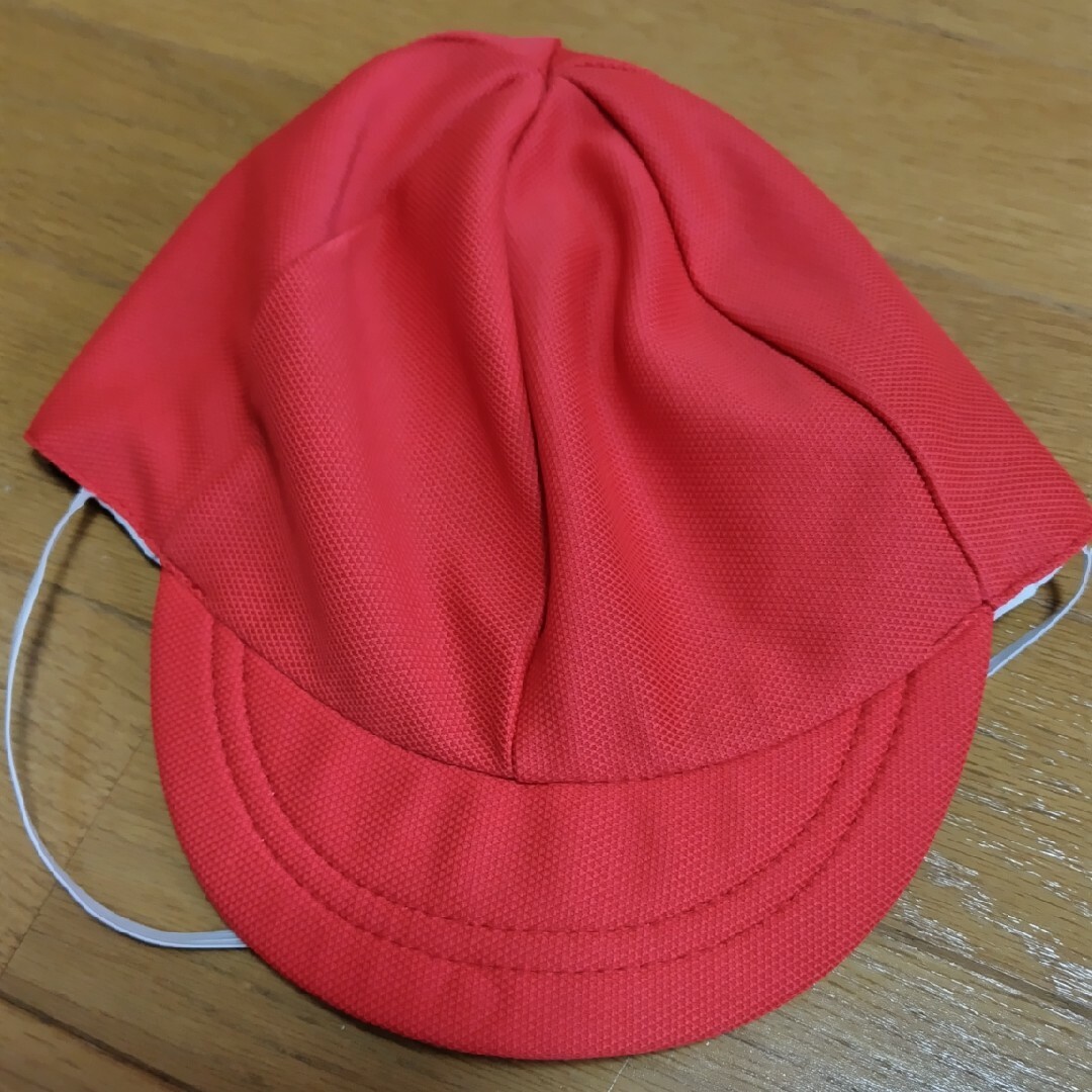 赤白帽と体操服ズボン低学年用 キッズ/ベビー/マタニティのこども用ファッション小物(帽子)の商品写真