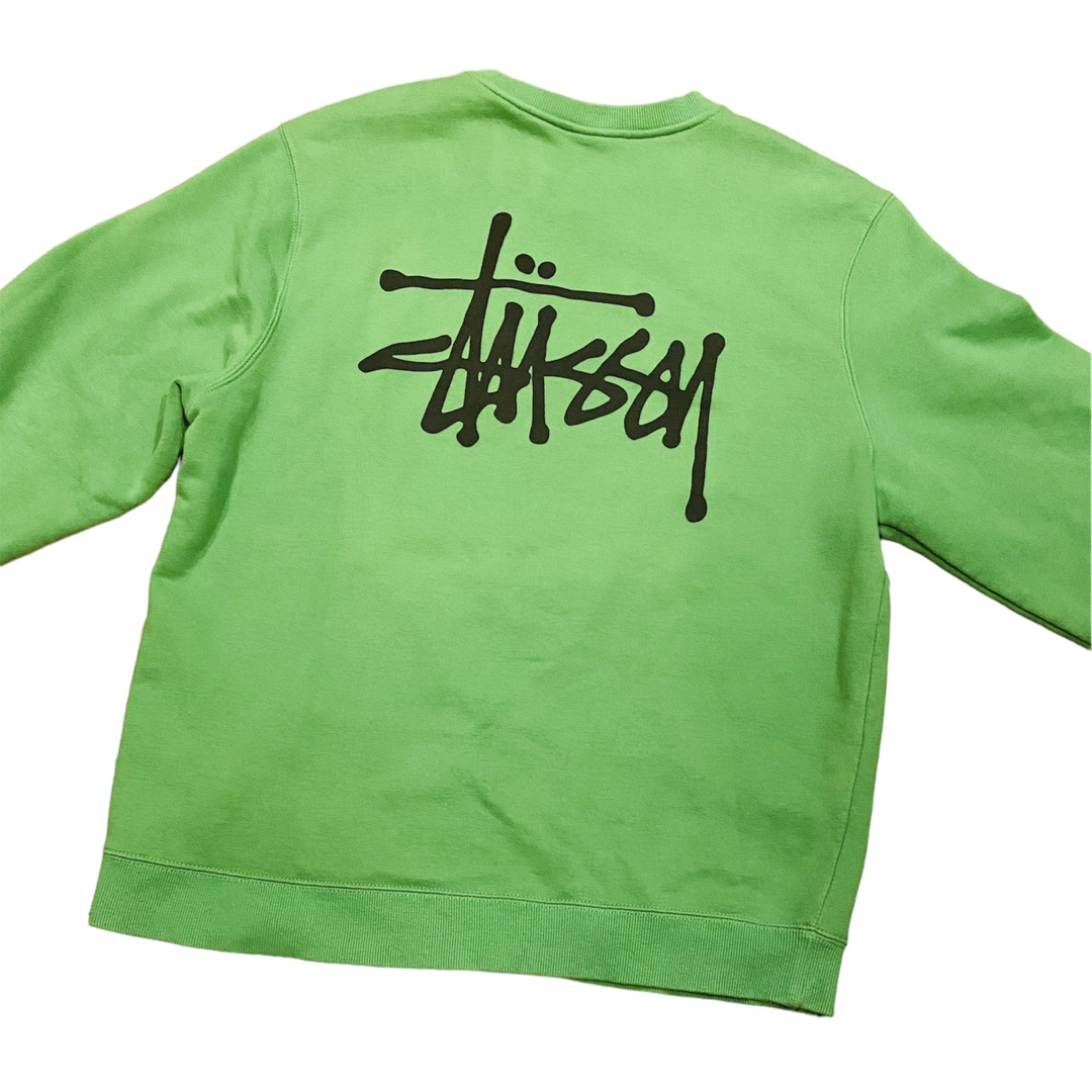 STUSSY(ステューシー)の【入手困難】STUSSY スウェット L グリーン 大きいサイズ ステューシー メンズのトップス(スウェット)の商品写真