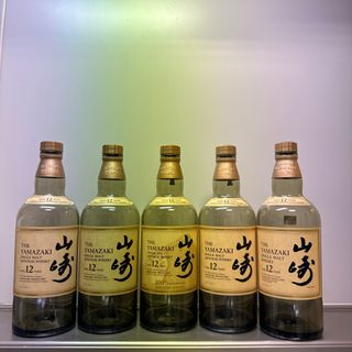 サントリー(サントリー)の山崎 12年 700ml 空瓶 5本 中身無し サントリー ウイスキー(ウイスキー)