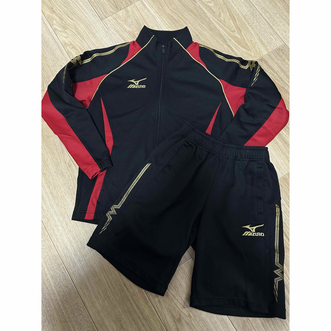 MIZUNO(ミズノ)のMIZUNO ミズノ　ジャージ　上下　　セットアップ　ハーパン　パンツ　美品 キッズ/ベビー/マタニティのキッズ服男の子用(90cm~)(その他)の商品写真