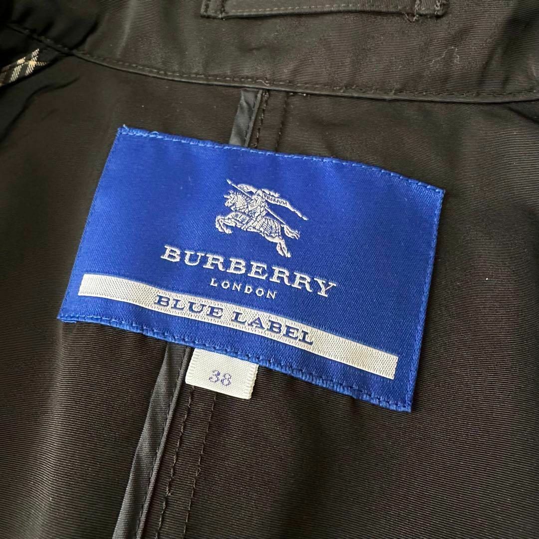 BURBERRY BLUE LABEL(バーバリーブルーレーベル)のバーバリー ブルーレーベル フレア トレンチコート ベルト付き レディースのジャケット/アウター(トレンチコート)の商品写真