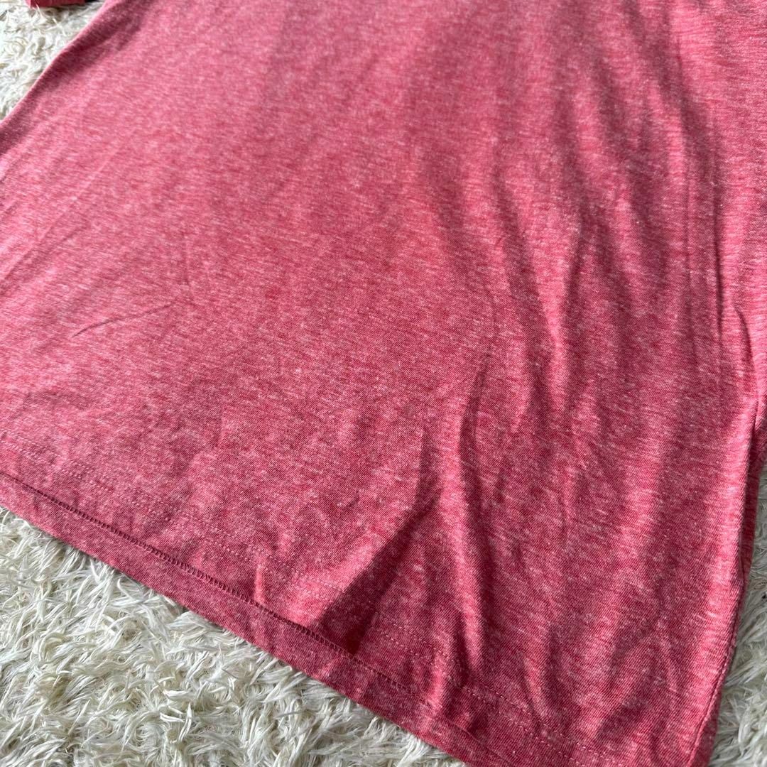 HYSTERIC GLAMOUR(ヒステリックグラマー)のHYSTERIC GLAMOUR リンガー ヒスガール tシャツ 5分袖 赤 メンズのトップス(Tシャツ/カットソー(半袖/袖なし))の商品写真