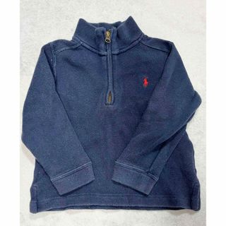 ポロラルフローレン(POLO RALPH LAUREN)のPOLO ラルフローレン 長袖ハーフジップパーカー ネイビー 100(ジャケット/上着)