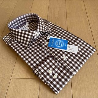 スーツカンパニー(THE SUIT COMPANY)のスーツカンパニー　長袖ドレスシャツ　サイズL41-84cmチェック新品(シャツ)