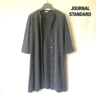 ジャーナルスタンダード(JOURNAL STANDARD)のジャーナルスタンダード カーディガン 七分袖 ワンピース 杢グレー(カーディガン)