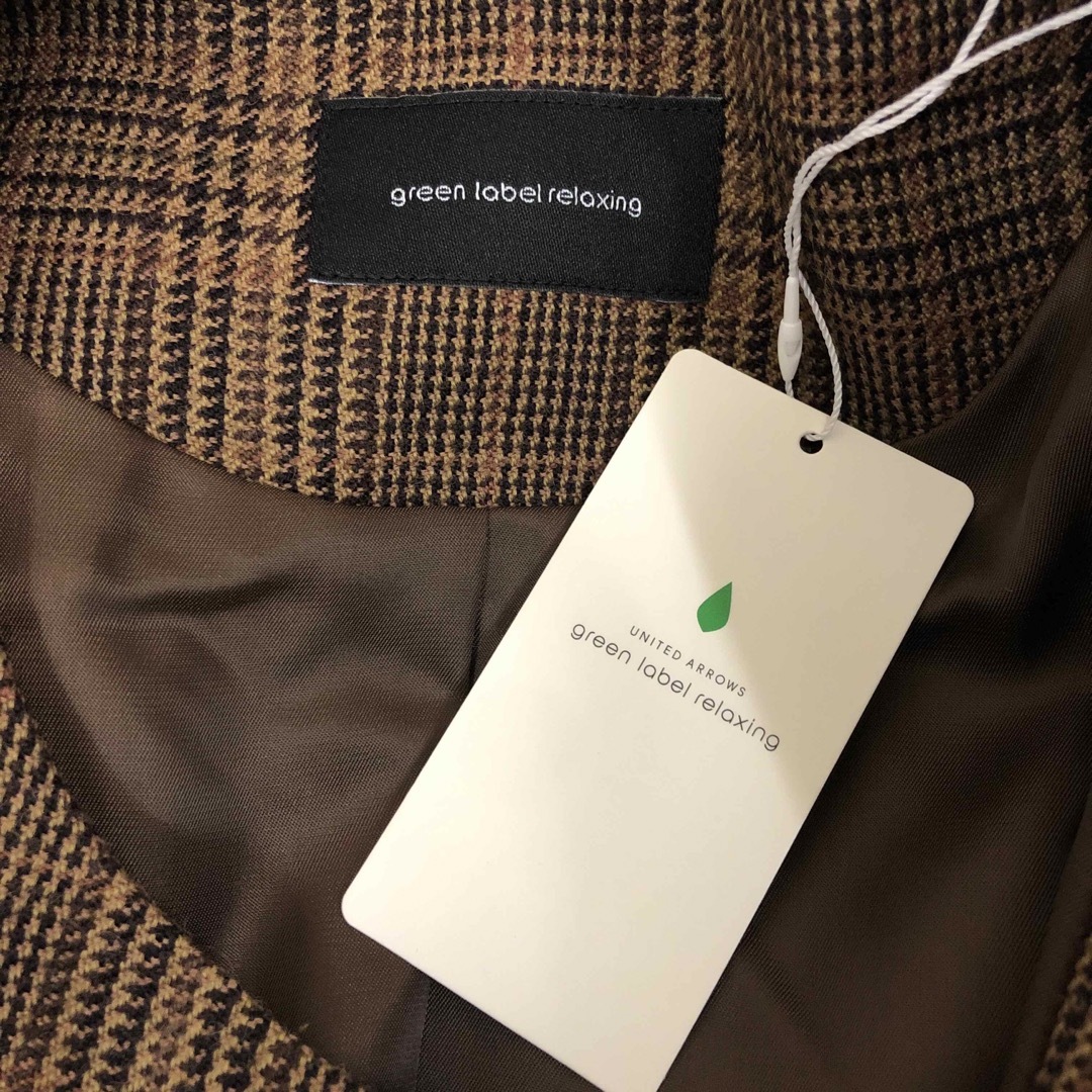 UNITED ARROWS green label relaxing(ユナイテッドアローズグリーンレーベルリラクシング)のgreen label relaxing メリノブレンド ノーカラージャケット レディースのジャケット/アウター(ノーカラージャケット)の商品写真