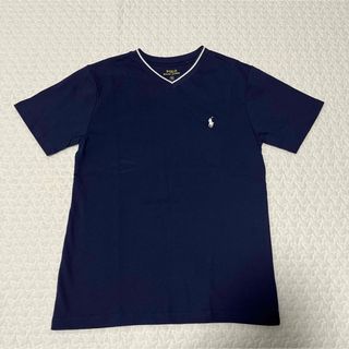 ポロラルフローレン(POLO RALPH LAUREN)のPOLO RALPH LAUREN VネックTシャツ S ネイビー(Tシャツ/カットソー(半袖/袖なし))