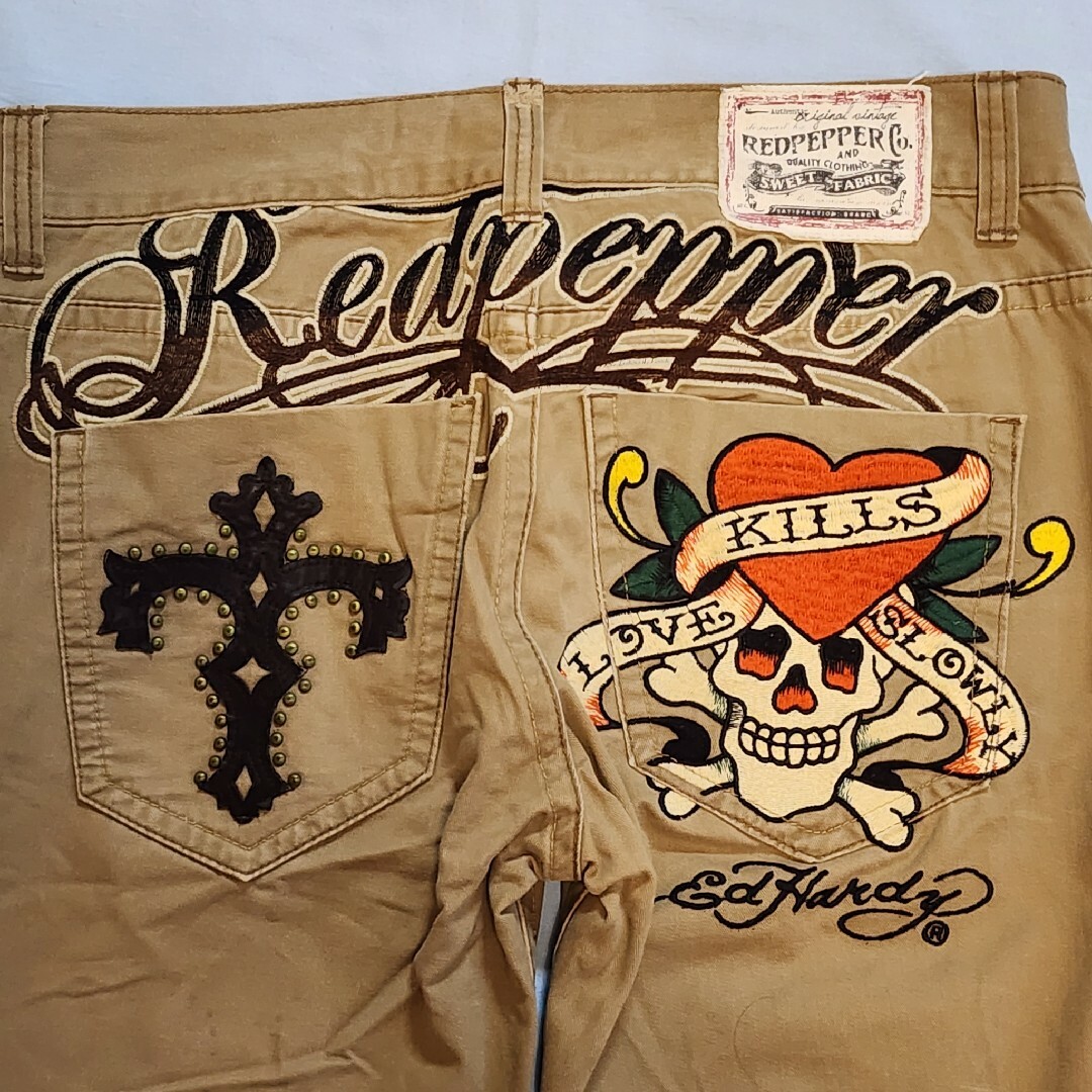 REDPEPPER(レッドペッパー)のEdHardy Redpepper エドハーディー レッドペッパー チノパン34 メンズのパンツ(チノパン)の商品写真