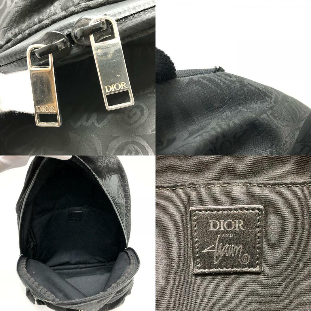 Dior(ディオール)のディオール Dior Dior ×Stussy ステューシー コラボ  1PEBA064 バックパック カバン リュックサック ナイロン/レザー ブラック レディースのバッグ(リュック/バックパック)の商品写真