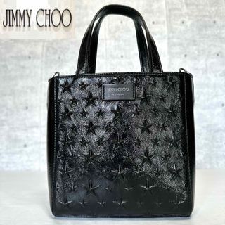 ジミーチュウ(JIMMY CHOO)の【良品】JIMMY CHOO MINI PEGASI BLACK ハンドバッグ(ハンドバッグ)