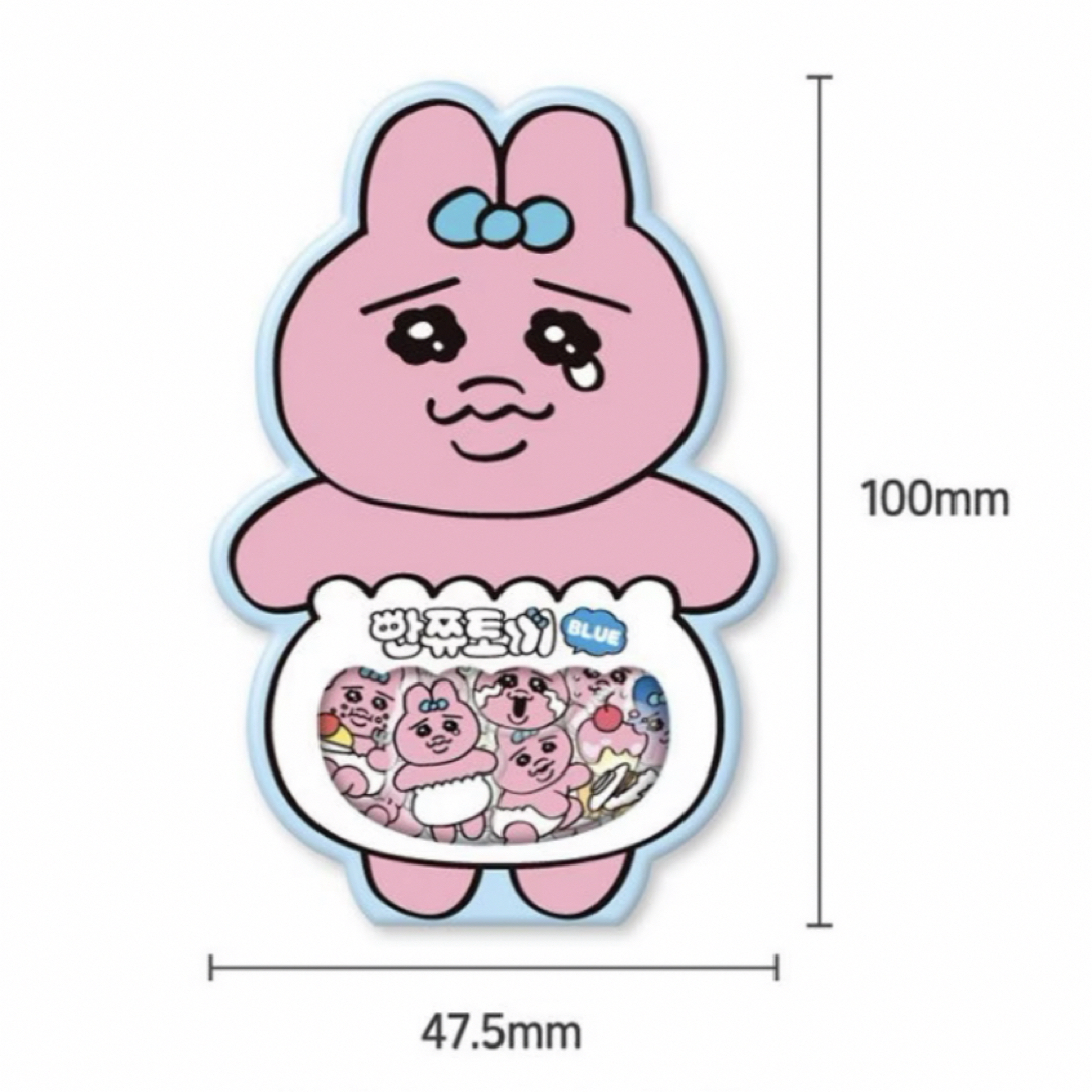 韓国限定 おぱんちゅうさぎ フレークシール ステッカー 自動車/バイクのバイク(ステッカー)の商品写真