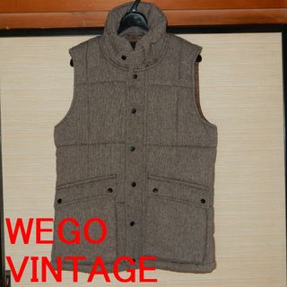 WEGO - WEGO VINTAGE 中綿ベスト　ベージュ Mサイズ