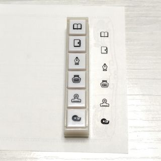 コドモノカオ(こどものかお)の手帳用スタンプ ハンコ ポチッとシックス こどものかお(印鑑/スタンプ/朱肉)