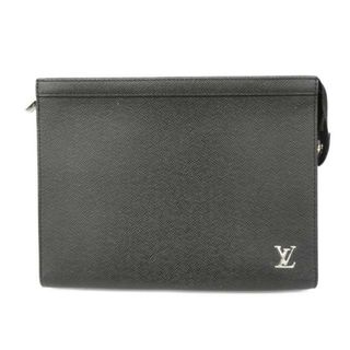 LOUIS VUITTON - 【4gd3744】ルイヴィトン クラッチバッグ/タイガ/ポシェットヴォワヤージュ/M30450/ノワール【中古】メンズ