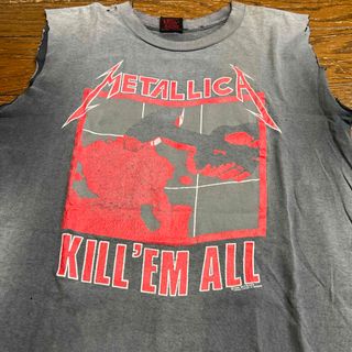 1990 metallica カットオフ　90s tシャツ(Tシャツ/カットソー(半袖/袖なし))