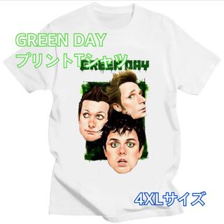 GREEN DAY グリーンデイ　メンバー　プリント　Tシャツ 4XLサイズ(Tシャツ/カットソー(半袖/袖なし))