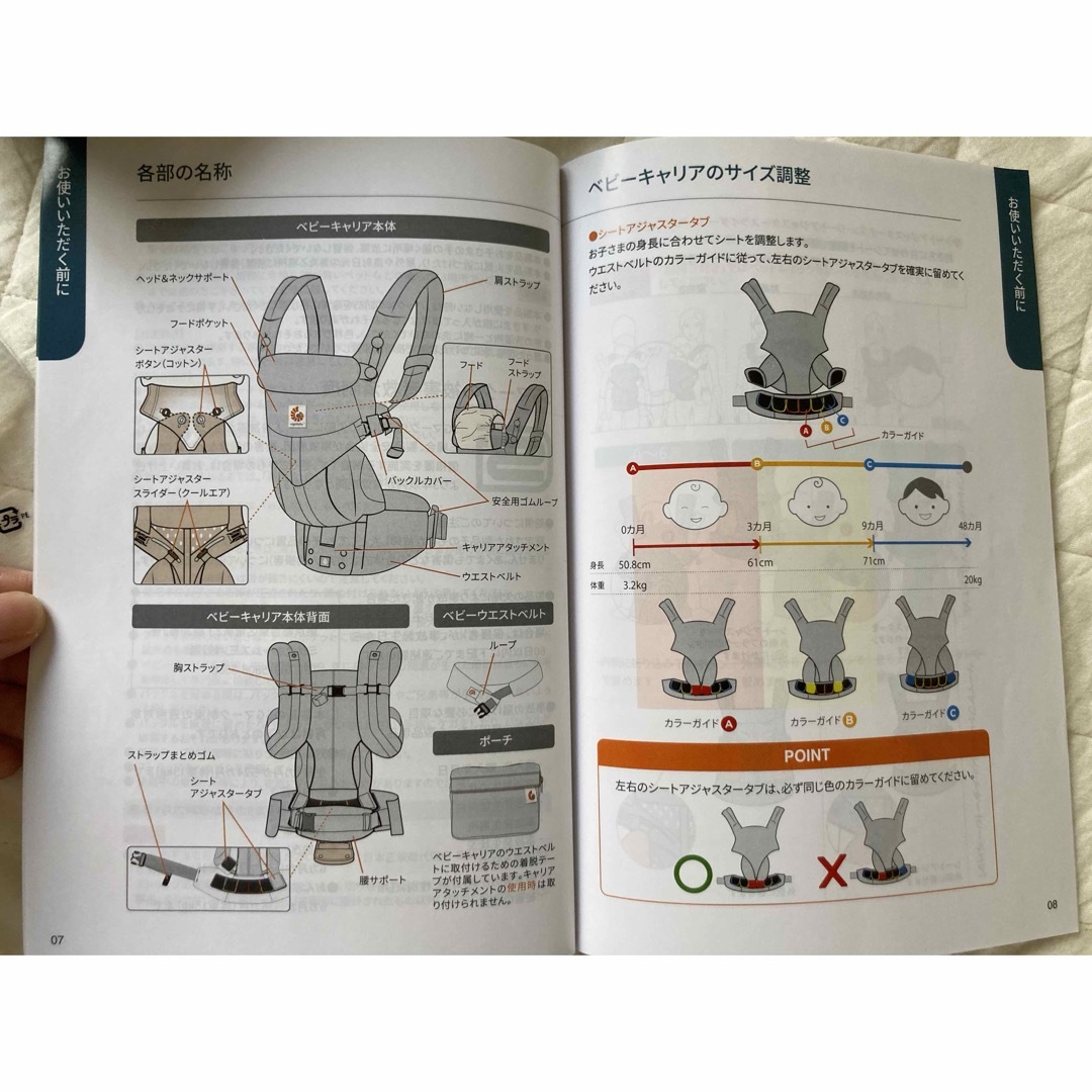 Ergobaby(エルゴベビー)の(訳あり)抱っこ紐　エルゴベビー　OMNI360 キッズ/ベビー/マタニティの外出/移動用品(抱っこひも/おんぶひも)の商品写真