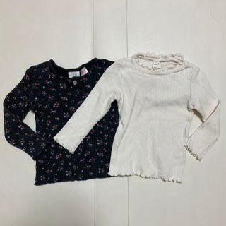 ザラキッズ(ZARA KIDS)のZARA/アプレレクール♡トップス2枚セット(90サイズ)(Tシャツ/カットソー)